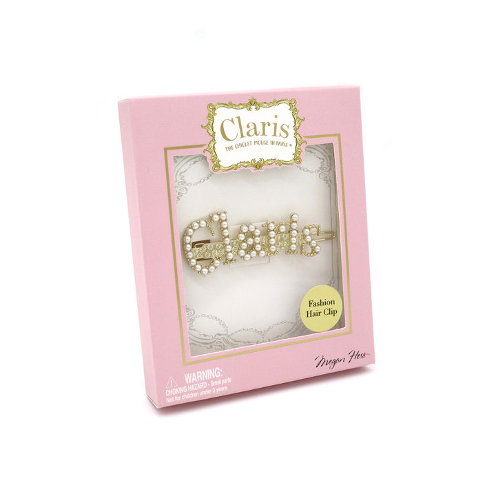 海外発送 トリーバーチ バレッタ Logo Pearl Hair Clip 美品 トリーバーチ パール バレッタ Logo Pearl Hair Clip