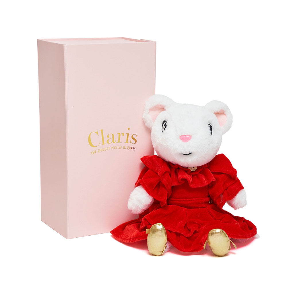 Claris_red plush_with box