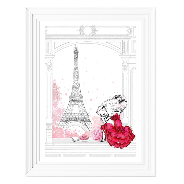 Print – Claris' Eiffel Tower | Claris the Mouse